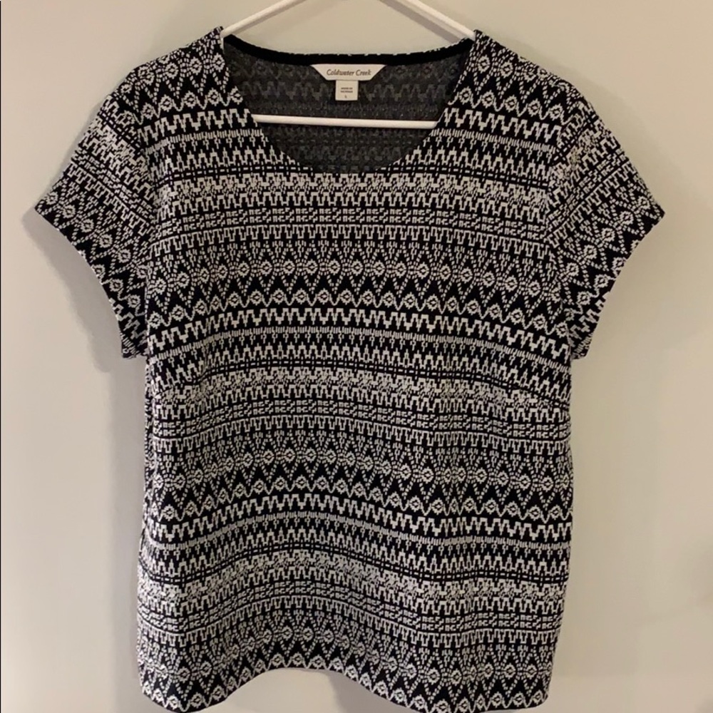 Aztec Black and White Shirt